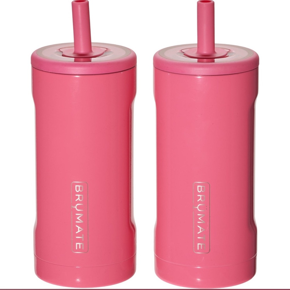 NWT Brumate 12oz Insulated Straw Tumbler 2-Pack in Neon Pink